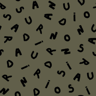 Sweat - Letters - Kaki