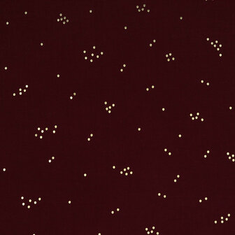 Coupon 1.4m - Viscose - Foil Dots - Aubergine