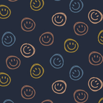 Sweat - Smiley - Navy
