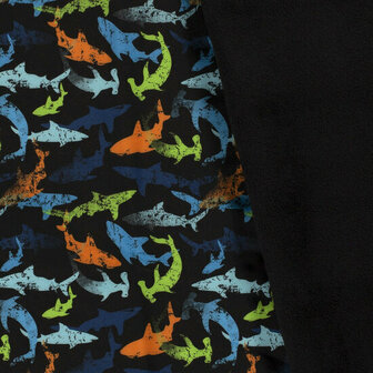 Softshell - Sharks - Zwart