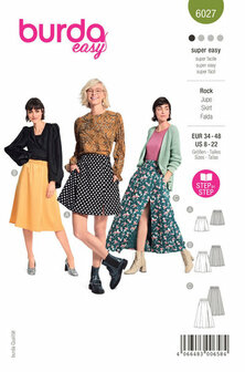 Burda Patroon 6027 - Rok
