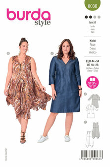 Burda Patroon 6036 - Jurk