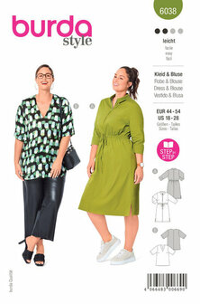 Burda Patroon 6038 - Jurk en Bloes
