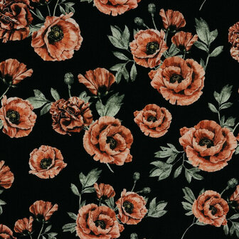 Canvas - Poppy - Zwart