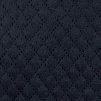 Matelass&eacute; - Fluweel Quilt - Donkerblauw
