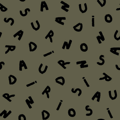 Sweat - Letters - Kaki