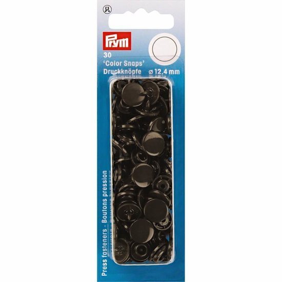 Prym Drukknoop Colorsnaps 12,4 mm Donkerbruin