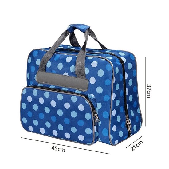 Babysnap Naaimachinetas Blauw Dots