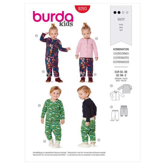 Burda Patroon 9293 - Trui en Broek