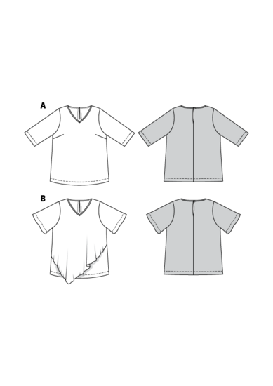 Burda Patroon 6307 - T-shirt