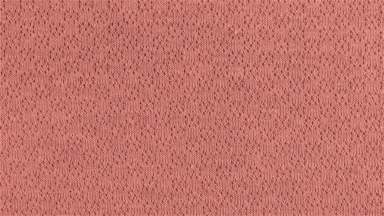 Jacquard Jersey - Uni Ajour - Roze