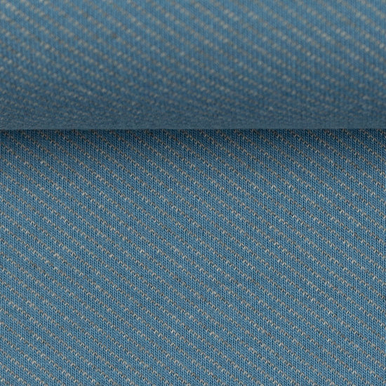 Jacquard Jersey - Serge - Blauw