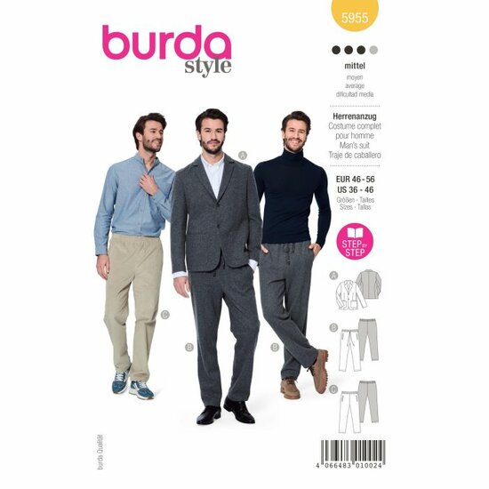 Burda Patroon 5955 - Kostuum