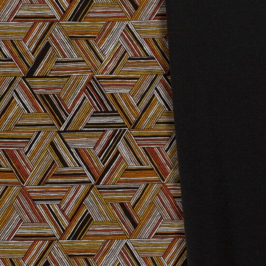 Viscose Stretch - Abstract - Beige