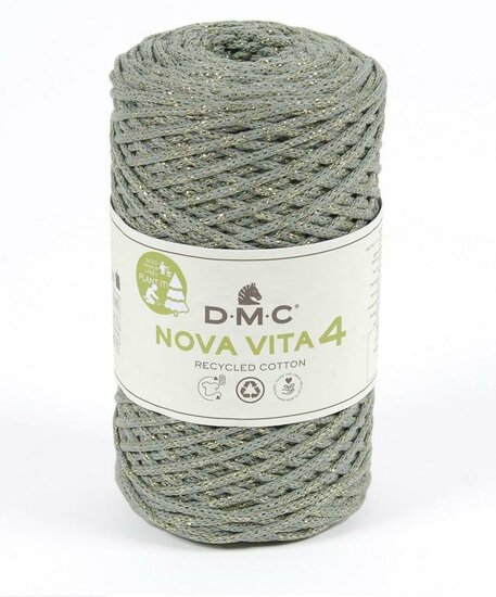 DMC Nova Vita 4 Metallic - 128 - Kaki/Goud