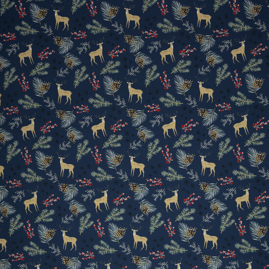 Sweat - Holly Deer Pine Cone - Navy