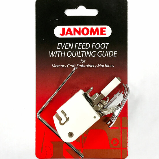 Janome 7mm (high) - Boventransportvoet met Kantgeleider (Gesloten)