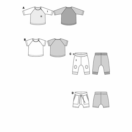 Burda Patroon 9246 - T-shirt en Broek
