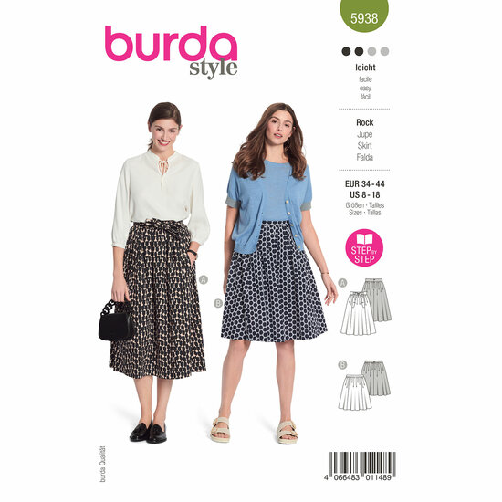 Burda Patroon 5938 - Rok