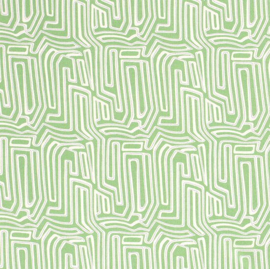 Coupon 2.25m - Viscose - Abstracte Lijnen - Groen