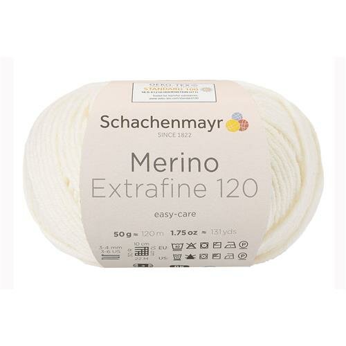Schachenmayr Merino Extrafine 120 - 102 - Ecru