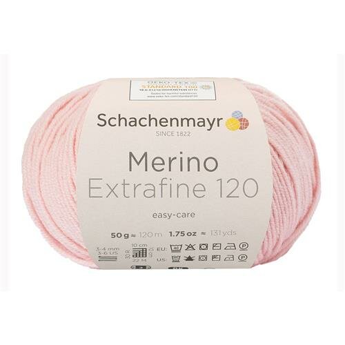 Schachenmayr Merino Extrafine 120 - 135 - Poederroze