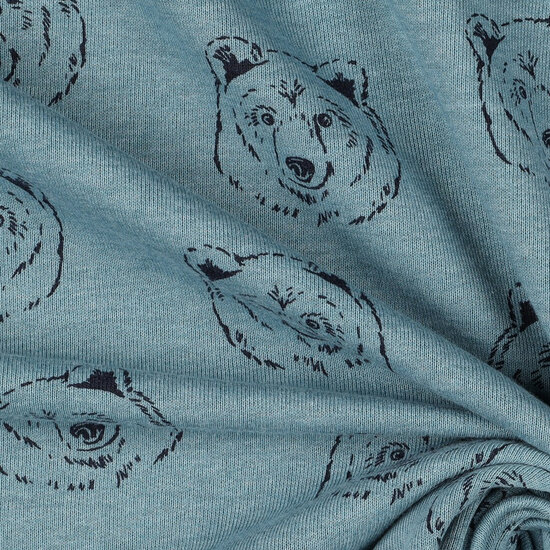 Sweat - Bears - Gemeleerd Rookblauw