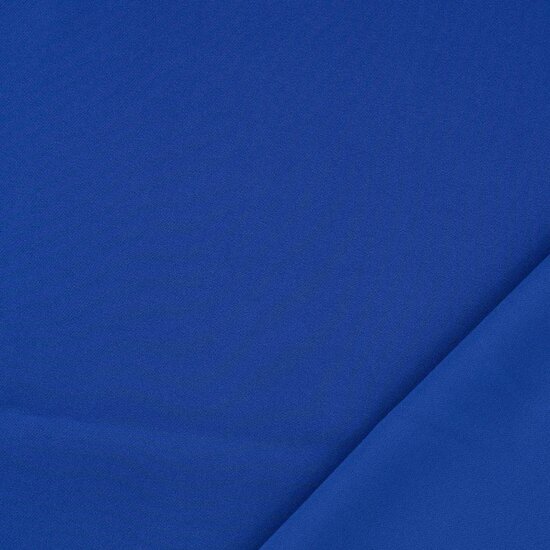 Coupon 0.8m - Polyester Stretch Twill - Uni - Koningsblauw