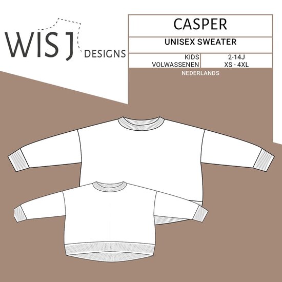 Casper Unisex Sweater - Kids &amp; Volwassenen