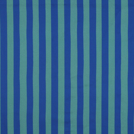 Poplin - Stripes - Kobalt-Salie