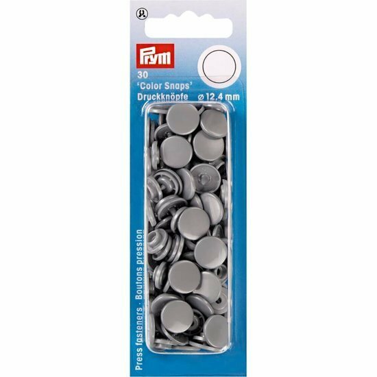Prym Drukknoop Colorsnaps 12,4 mm Zilver Grijs