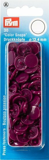 Prym Drukknoop Colorsnaps 12,4 mm Wijnrood