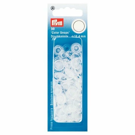 Prym Drukknoop Colorsnaps 12,4 mm Transparant Glanzend