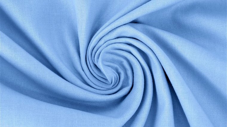 Poplin Uni Lichtblauw