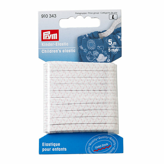 Prym Kinder Elastiek 5mm Wit (5m)