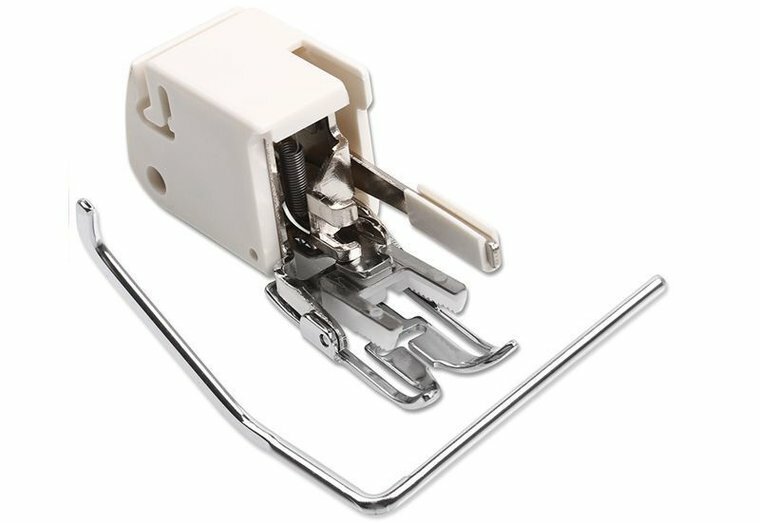 Janome 7mm (low) - Boventransportvoet met Kantgeleider (Gesloten)