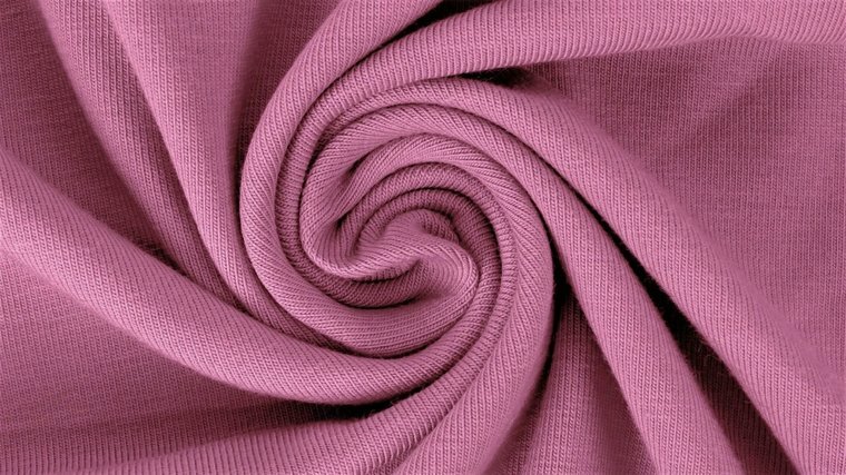 Viscose Jersey Uni Donkerroze