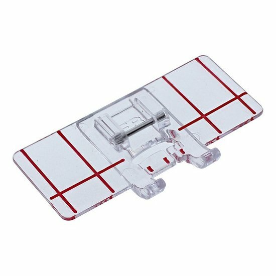 Janome 9mm - Transparante Randgeleidervoet &quot;FB&quot;