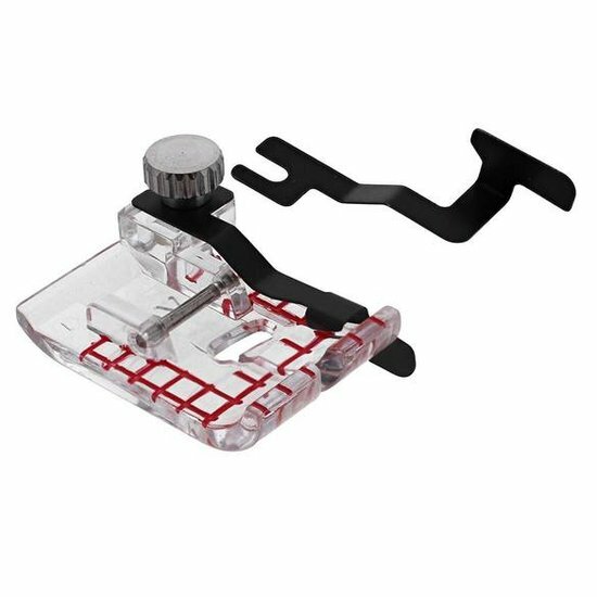 Janome 9mm - 1/4" Naadvoet Transparant met 2 Verwisselbare Geleiders "OV"