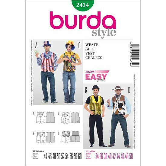 Burda Patroon 2434 - Gilet