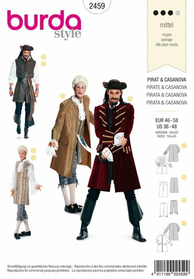 Burda Patroon 2459 - Piraat en Casanova