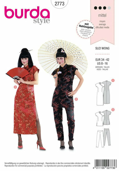 Burda Patroon 2773 - Suzi Wong