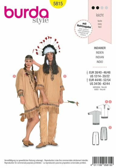 Burda Patroon 5815 - Indiaan