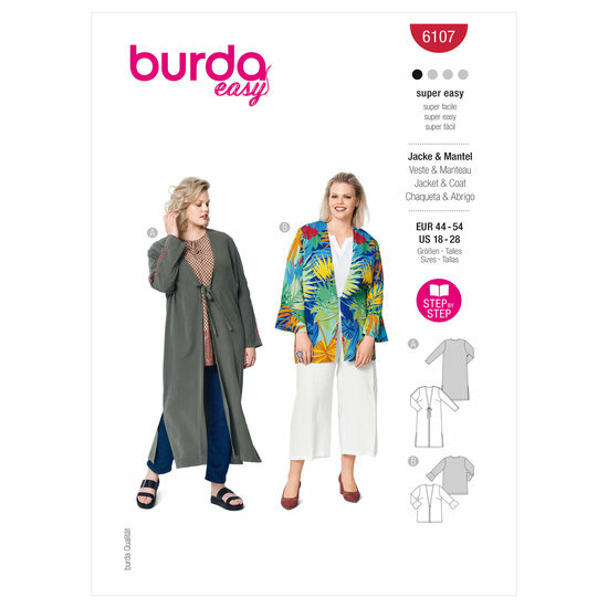 Burda Patroon 6107 - Jas en Mantel