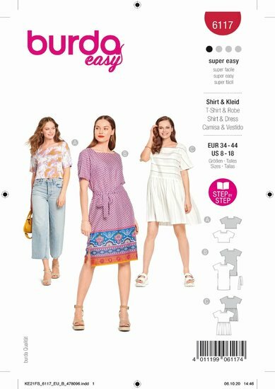 Burda Patroon 6117 - T-shirt en Jurk