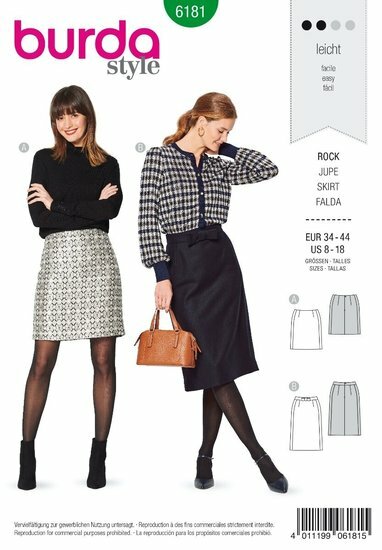 Burda Patroon 6181 - Rok