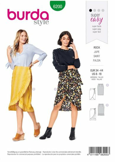 Burda Patroon 6200 - Rok