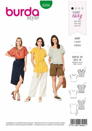 Burda Patroon 6204 - T-shirt