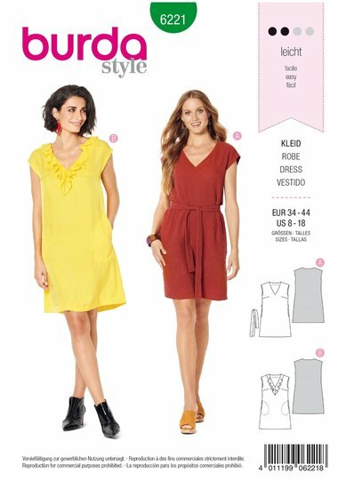 Burda Patroon 6221 - Jurk