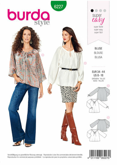Burda Patroon 6227 - Bloes